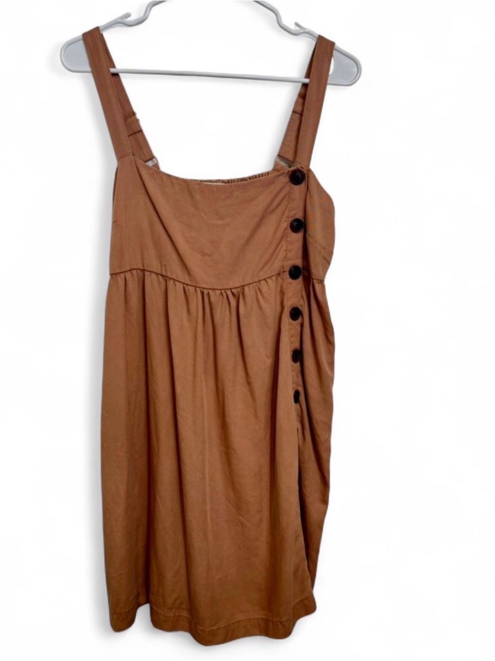 Urban Outfitters Rust Button-Detail Mini Dress - Picture 2 of 5